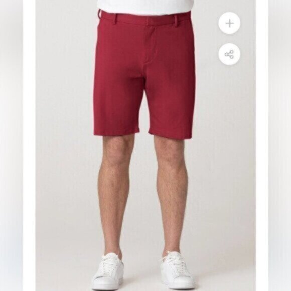 NWT Swet Tailor Men's Red Everyday Chino Short Size 31 - Picture 1 of 6